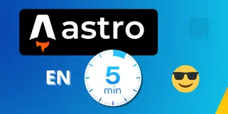 Image illustrant Astro.js avec un chronomètre de 5 minutes