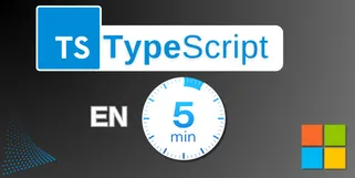 Image illustrant Typescript avec un chronomètre de 5 minutes