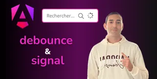 Image illustrant Angular avec un champ de recherche