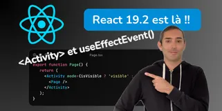 Image illustrant les nouveautés de React 19.2